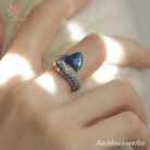 NHẪN CÁ CHÉP VƯỢT VŨ MÔN gam màu xanh - màu của sự yêu thương, của sự bình yên