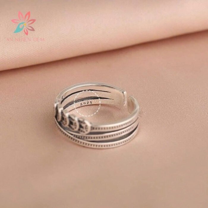 Nhẫn Ngũ Điếu Chiêu Tài - làm đâu được đấy, tâm an, lòng hoan hỉ - gia đạo an yên